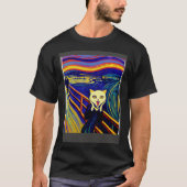 Impressionistic  Cat Screaming Impressionism Cats T-shirt (Voorkant)