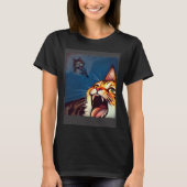Impressionistic  Cat Screaming Impressionism Cats T-shirt (Voorkant)
