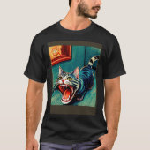 Impressionistic Cat Screaming Impressionism Cats T-shirt (Voorkant)