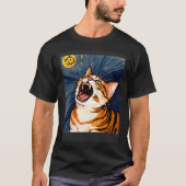Impressionistic  Cat Screaming Impressionism Cats  T-shirt (Voorkant)