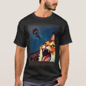Impressionistic  Cat Screaming Impressionism Cats  T-shirt (Voorkant)