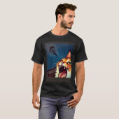 Impressionistic  Cat Screaming Impressionism Cats  T-shirt (Voorkant volledig)