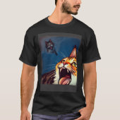 Impressionistic Cat Screaming Impressionism Cats T-shirt (Voorkant)