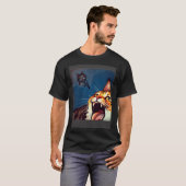 Impressionistic Cat Screaming Impressionism Cats T-shirt (Voorkant volledig)