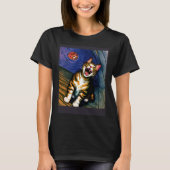 Impressionistic  Cat Screaming Impressionism Cats  T-shirt (Voorkant)