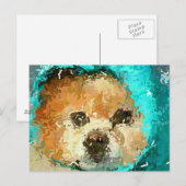 Impressionistic Regenjas Pom Briefkaart (Voorkant / Achterkant)