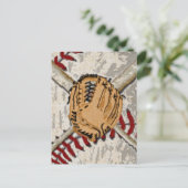 Impressionistisch Baseball-ontwerp Briefkaart (Staand voorkant)