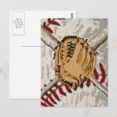 Impressionistisch Baseball-ontwerp Briefkaart (Voorkant / Achterkant)