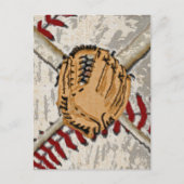 Impressionistisch Baseball-ontwerp Briefkaart (Voorkant)