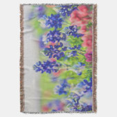 Impressionistisch blauweontwerp deken (Voorkant Verticaal)