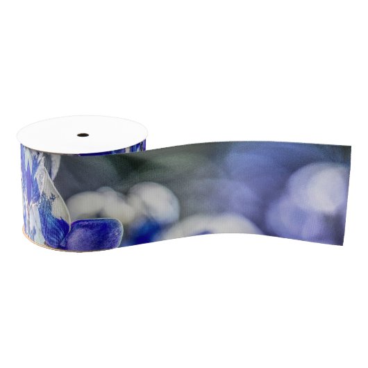 Impressionistisch Bluebonnets Grosgrain Lint (Spoel)
