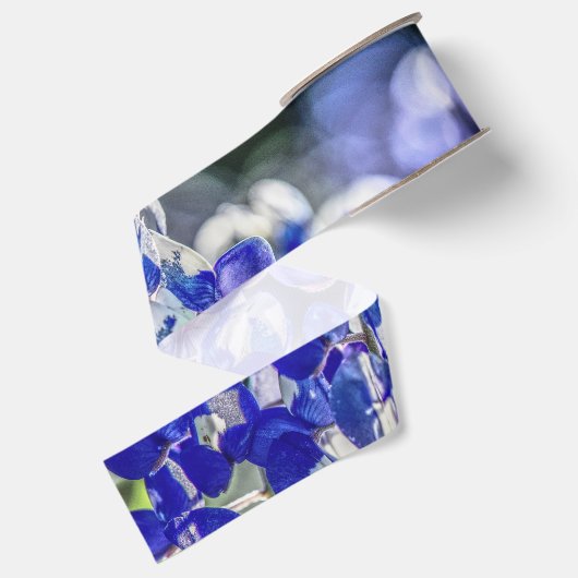 Impressionistisch Bluebonnets Grosgrain Lint (Achterkant)