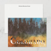 Impressionistisch Colorado-gebergte Briefkaart (Voorkant / Achterkant)