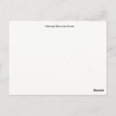 Impressionistisch Colorado-gebergte Briefkaart (Achterkant)