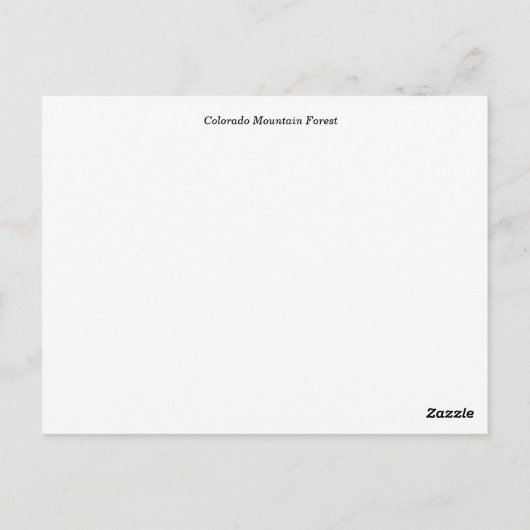 Impressionistisch Colorado-gebergte Briefkaart (Achterkant)