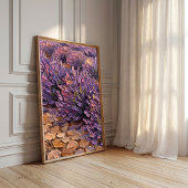 Impressionistisch dorpscanvasprint uit Toscane Poster
