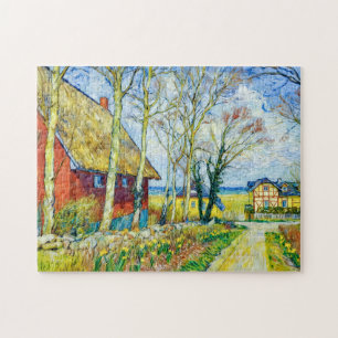 Impressionistisch dorpsgezicht in Ahrenshoop aan d Legpuzzel