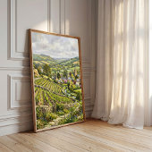 Impressionistisch dorpslandschap muurkunst poster