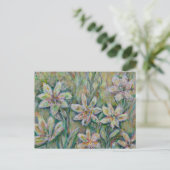 Impressionistisch Floral Briefkaart (Staand voorkant)
