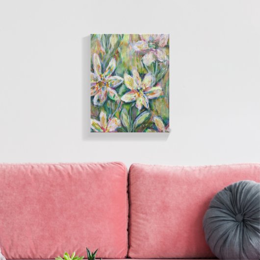 Impressionistisch Floral Painting Canvas 8"x10"x2. (Insitu (Woonkamer))