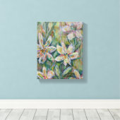 Impressionistisch Floral Painting Canvas 8"x10"x2. Afdruk (Insitu (Houten vloer))