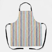 Impressionistisch geïnspireerde kleuren handgeteke schort (Voorkant)