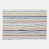 Impressionistisch geïnspireerde kleuren handgeteke theedoek (Horizontaal)