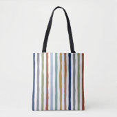 Impressionistisch geïnspireerde kleuren handgeteke tote bag (Voorkant)