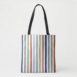 Impressionistisch geïnspireerde kleuren handgeteke tote bag