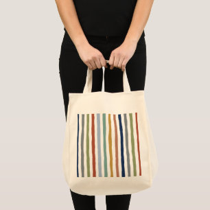 Impressionistisch geïnspireerde kleuren handgeteke tote bag