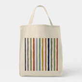 Impressionistisch geïnspireerde kleuren handgeteke tote bag (Achterkant)