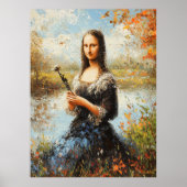 Impressionistisch geïnspireerde Mona Lisa Poster (Voorkant)