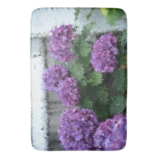 Impressionistisch Hydrangea Bath/Kitchen Mat (Voorkant Verticaal)