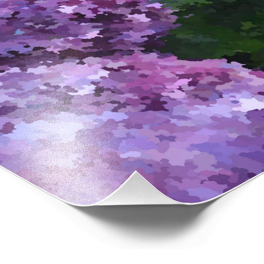 Impressionistisch Hydrangea Foto afdrukken (Hoek)