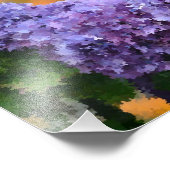 Impressionistisch Hydrangeas Foto afdrukken (Hoek)