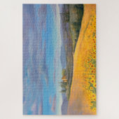 Impressionistisch Italië Zonnebloemenveld Olieverf Legpuzzel (Verticaal)