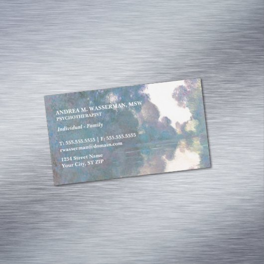  impressionistisch kunsttherapeut magnetisch visitekaartje (Voorbeeld)