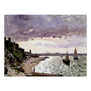 Impressionistisch landschap met kust perfect poster