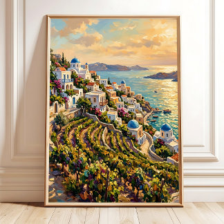 Impressionistisch Landschap op Canvas Kunst Poster