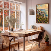 Impressionistisch Landschap op Canvas Kunst Poster