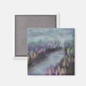 Impressionistisch landschap originele kunst magneet (Voorkant / Achterkant)