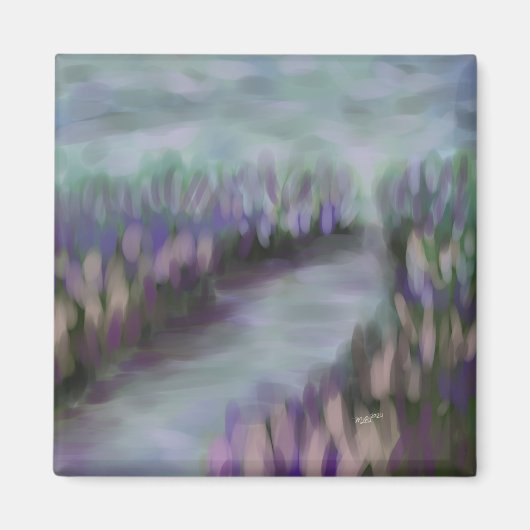 Impressionistisch landschap originele kunst magneet (Voorkant)