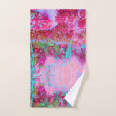 Impressionistisch landschap van rode en roze tuin bad handdoek (Handdoek)