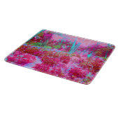 Impressionistisch landschap van rode en roze tuin snijplank (Hoek)