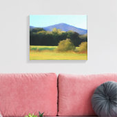 Impressionistisch landschap Witte bergen Canvas Afdruk (Insitu (Woonkamer))