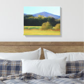 Impressionistisch landschap Witte bergen Canvas Afdruk (Insitu (Slaapkamer))