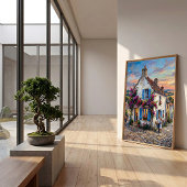 Impressionistisch landschapschilderij van de Norma Poster