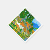 Impressionistisch Middellands dorp aan zee Servet (Hoek)