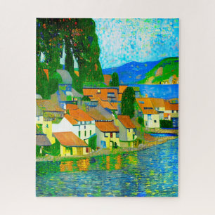 Impressionistisch Middellands Zee-dorp aan zee Legpuzzel
