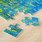 Impressionistisch Middellands Zee-dorp aan zee  Legpuzzel (Zijkant)